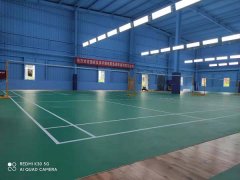 四川省资阳市凌羽羽毛球馆运动木地板竣工