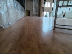 重庆悦港中学舞台木地板地板竣工