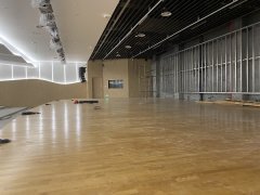 杭州运河湾实验学校舞台木质地板