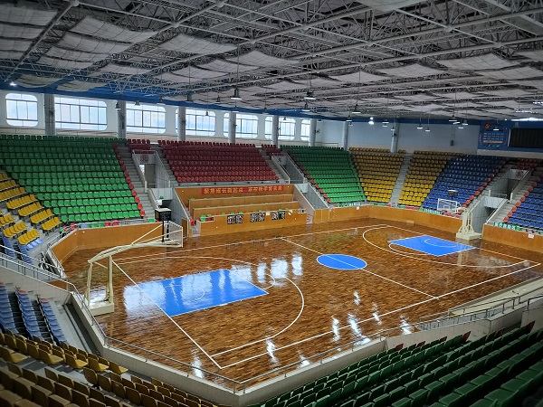 佛山市南海区大榄体育馆木地板翻新
