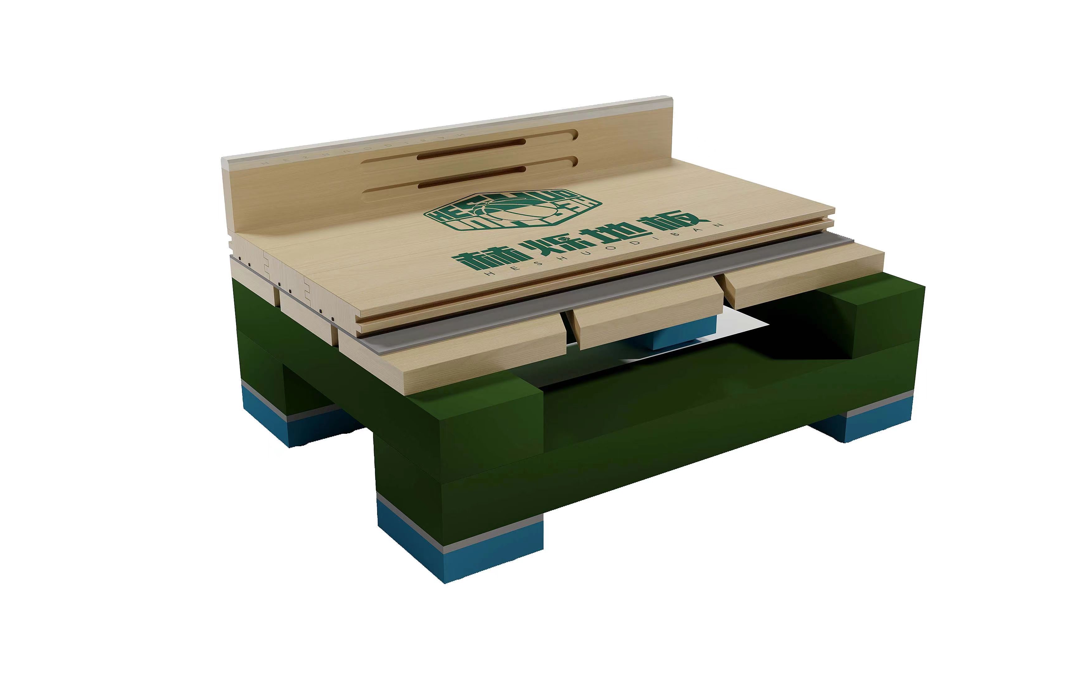 双层龙骨毛板斜铺系统